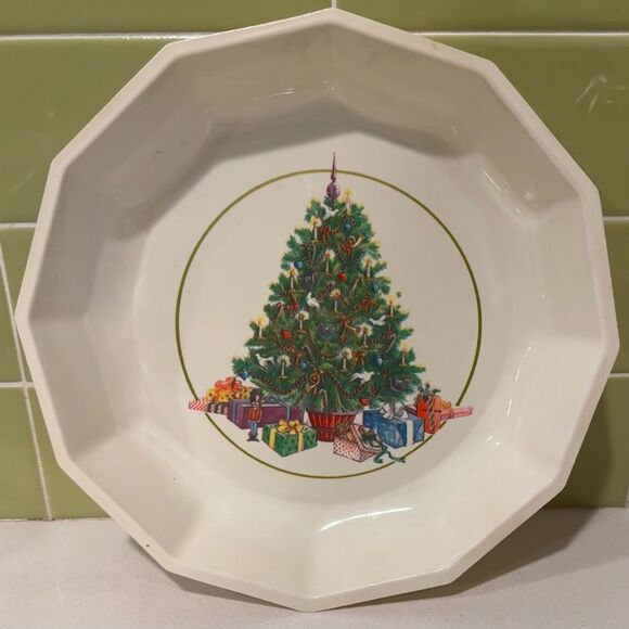 Unknown Other - Vintage Christmas Tree Plastic Plate/Tray for Christmas Cookies